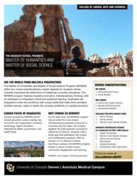 Humanities and Social Sciences Recruitment Flyer